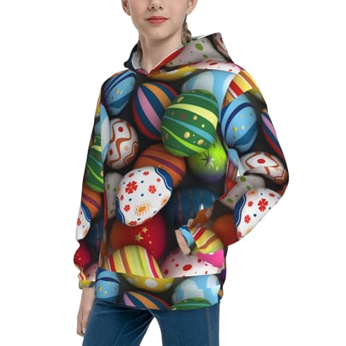 Easter Egg Kid Hoodies Boys Sweatshirts Girls Pullover with Pocket2