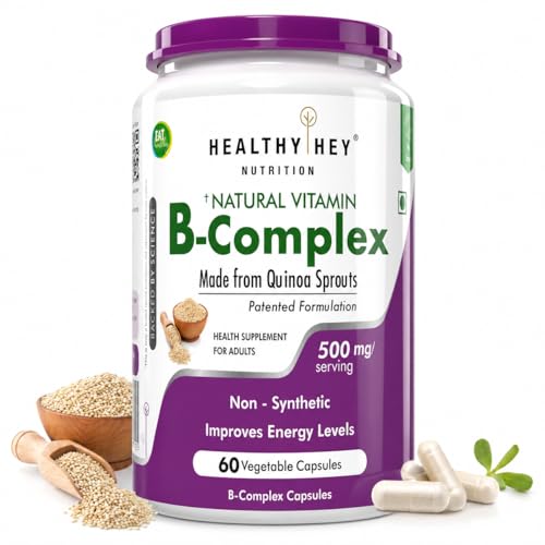 Image of HealthyHey Nutrition Vitamin B-Complex - 60 Vegetable Capsules