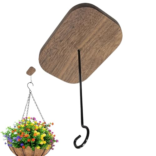 Ganchos para campanillas de viento, ganchos para macetas, sin pegamento, para terraza, balcón, cesta colgante, campanillas de viento, patio, porche, accesorios decorativos