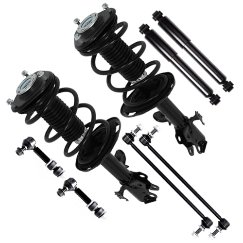 SCITOO Suspension Strut Shock for 2013-2018 for Toyota RAV4 Front Complete Strut Assembly,Rear shock absorber,Stabilizer Bar Link -8pcs