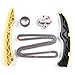 AUCERAMIC 244312B620 Timing Chain Kit with VVT Gear Sprocket Fit for 2011-2019 Hyundai Accent i30 ix35 i40 Veloster Kia Rio Soul Forte Optima 1.6L 243502B600
