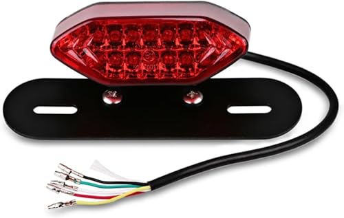 Luz trasera para motocicleta soluciona fallos por lluvia intermitentes y freno rojo