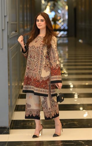Image of ANNI Designer | Rayon Printed Straight Kurta with Palazzo | Stylish Ethnic Co-Ord Set for Women Kurta Pant Set | Trendy Kurti Set for Women