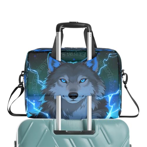 Bolso para laptop estilo étnico lobo 16 pulgadas miniatura 6