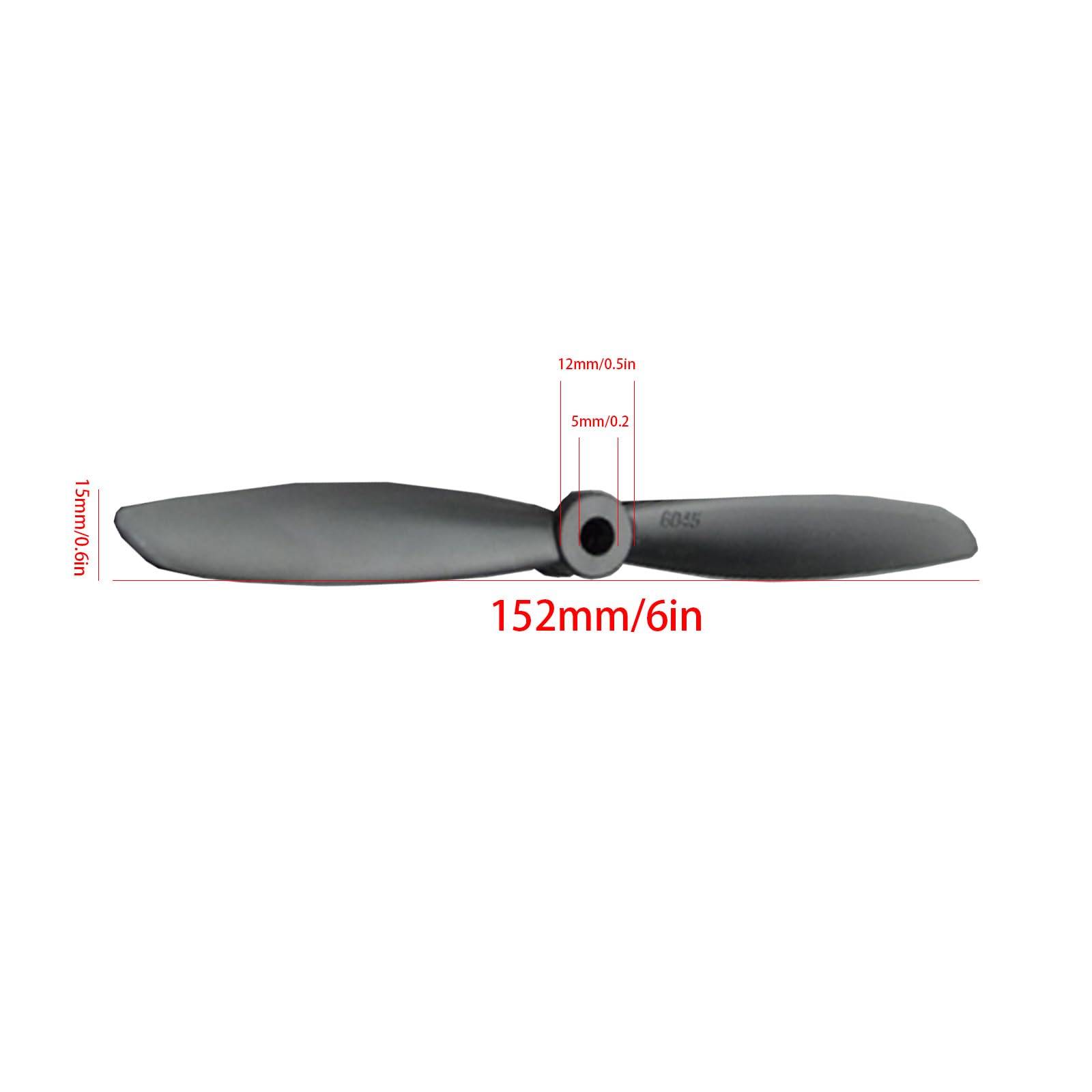 6045 rc Plane Propeller, 6x4.5 Plane Propeller Drone Propeller is Suitable for Quadror Drone Vector Stunt Plane Propeller 10 Pieces of Fixed Pitch Propeller.wurenji