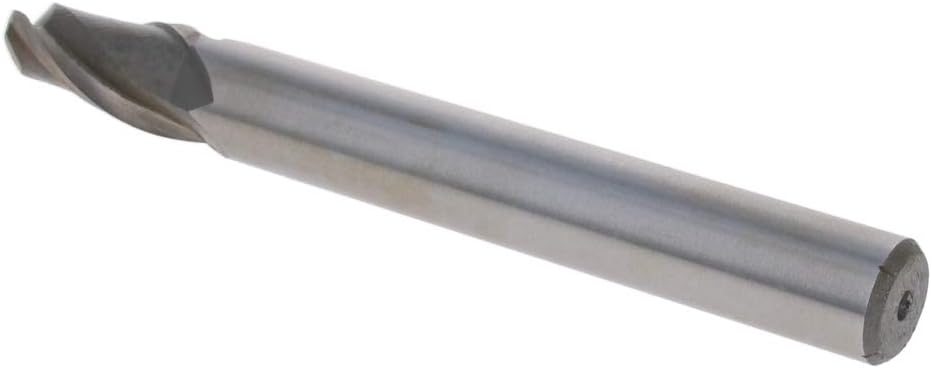 Auniwaig R8 0.63" x 1.26" x 5.51" Double Flute Ball Nose End Mill Cutter HSSAL CNC Router Bits Spiral Milling Tool 1PCS