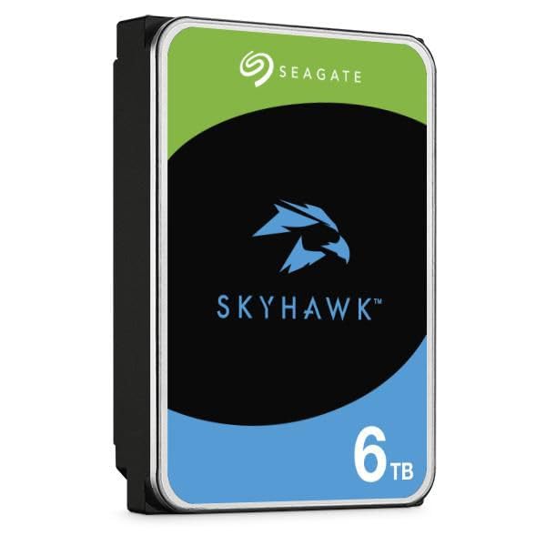 Wewnętrzny dysk twardy 6 TB 3,5" SATA III 6 Gb/s CMR do monitoringu wideo, pamięć podręczna 256 MB, obsługa 24/7, czujniki wibracji, 180 MB/s