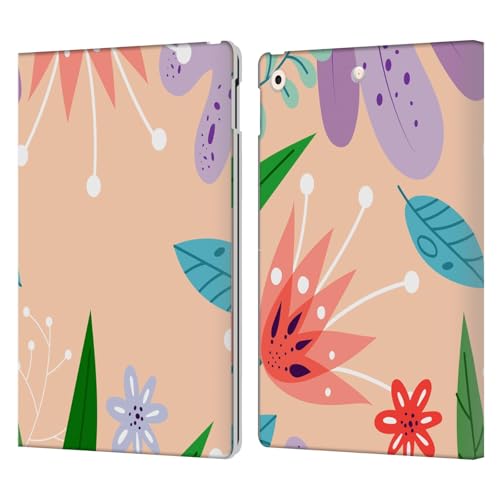 Étui portefeuille iPad 10.2 en cuir avec design Haroulita Doodles protecteur
