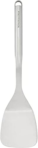 KitchenAid Volteador sólido prémium con gancho para colgar, 13.6 pulgadas, acero inoxidable