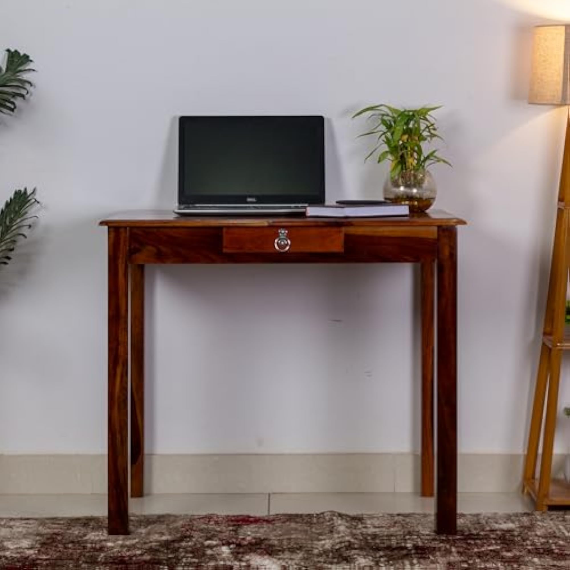 Solid Sheesham Wood Study Table for Home & Office, Compact Design