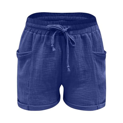 Girls Summer Causal Athletic Shorts with Pockets Elastic Waist Ribbed Short Pants Pull-On Active Biker Shorts