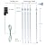Kwaiffeo Christmas Lights Outdoor, 24 Tubes(Equivalent to 3 Sets of 8-Tubes) Meteor Shower Lights Snow Falling Icicle Lights for Xmas Tree Halloween Decoration Wedding Party Window, UL Plug, White