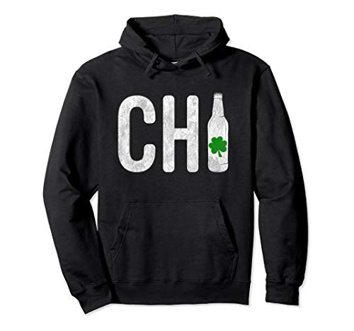 CHI Chicago Beer Bottle Irish St Patricks Day Hoodie
