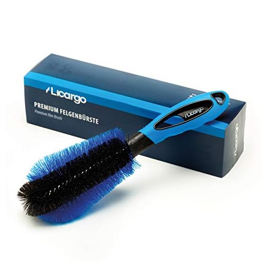 LICARGO® Cepillo para Llantas - para Limpiar Profunda y eficazmente la Superficie de Llantas - Cepillo Ruedas para Llantas en Acero y Aluminio - Wheel Brush, Cepillo Limpiador Llantas