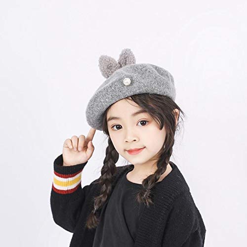 猫耳ラベンダーベレー帽