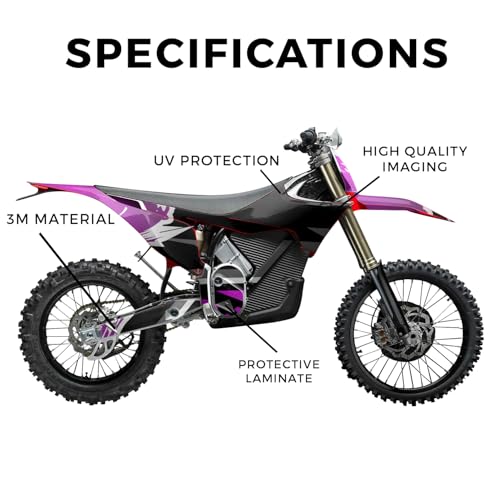 Image of Stark Varg MX 2023-2025 Graphics Kit Wrap - Magenta Brush - Varg MX Skin - Premium 3M Vinyl Protective Wrap Decal Cover - Easy to Apply | Crafted in The USA by MightySkins