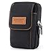 Marsupio Uomo BAGZY Borsa da Cintura Piccola Borsello da Cintura Borsello di Tela Impermeabile Running Sportivo Marsupio da Lavoro Cellulare Marsupio con Moschettone Clip,Senza Tracolla(Nero)