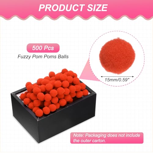 Mini Pompons PATIKIL pour Finitions Vêtements et Arts DIY - 3