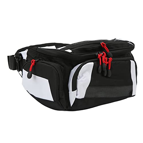 Sac de course pour moto en toile Oxford robuste blanche haute densité