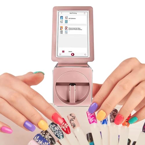MáQuina De ImpresióN De UñAs Inteligente Digital MáQuina Para Pintar UñAs - Pantalla TáCtil De 10,1 Pulgadas, ImpresióN RáPida En 10 Segundos, Identifica AutomáTicamente La Forma Y El TamañO
