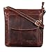 STILORD 'Melina' Vintage Damen Ledertasche Kleine Umhängetasche für Frauen Elegante Schultertasche Handtasche zum Ausgehen Freizeit Abendtasche Leder, Farbe:Siena - braun