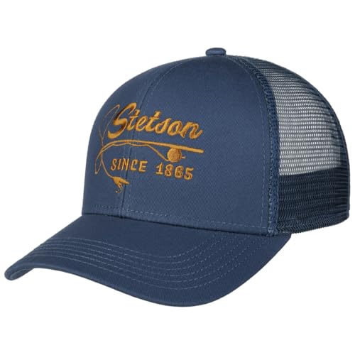 Stetson Madison Trucker Cap Mesh Snapback Herren blau One Size
