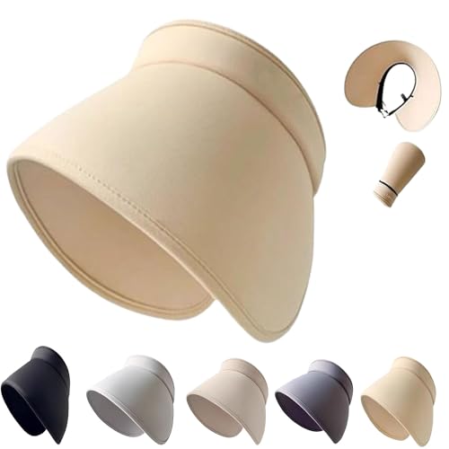 ALACEG Sombrero para el Sol con Parte Superior Hueca Envolvente, protección UV para Exteriores (One Size,1 PCS-B)