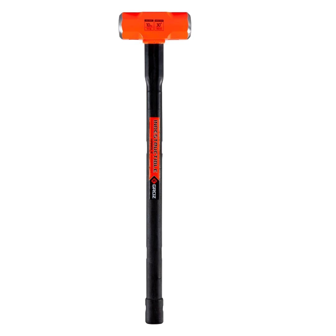 Groz 34514 30" Indestructible Sledge Hammer, 10 lb