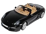 Fahrzeug ist ca 25 cm lang Minichamps Porsche Boxster S 981 Cabrio Schwarz Ab 2012 1/18 Modell Auto mit individiuellem Wunschkennzeichen
