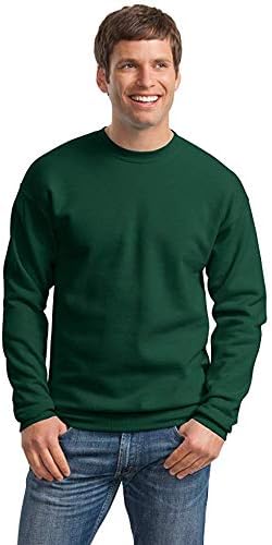 Hanes Mens Comfortblend EcoSmart Crewneck Sweatshirt, L, Deep Forest - Image 2