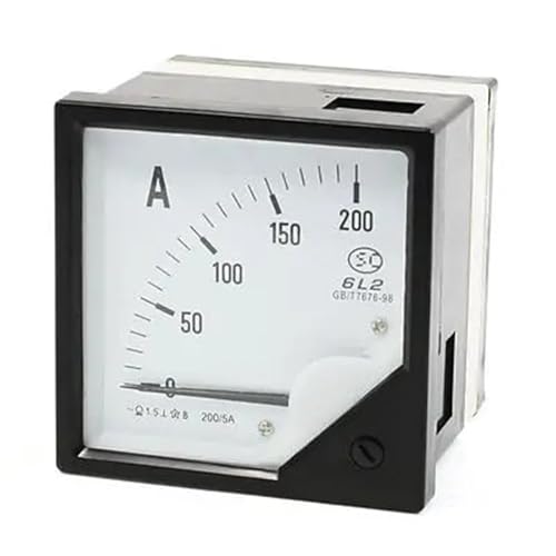 Ampèremètre analogique AC 200A 200/5 avec cadran carré de 80 mm