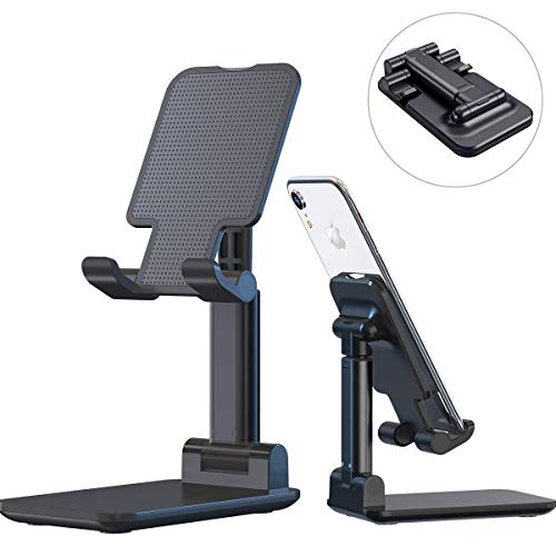 Adjustable Cell Phone Stand, Fully Foldable Desktop Phone Holder Cradle Dock Holder,Tablet St