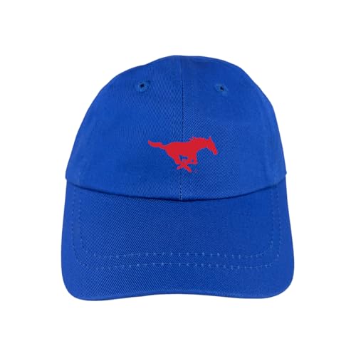 Two Feet Ahead College SMU Mustangs Infant Baseball Hat Cap University College Officially Licensed (Infant, SMU Mustangs)