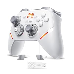 BEITONG KP40 Bluetooth Controller for PC Switch/Switch 2 Android iOS – 1000Hz Polling Rate Gaming Gamepad with Adjustable TMR Joysticks, TMR Triggers, Optical Buttons, 6-Axis Gyro, AI Vibration for Steam Deck Windows