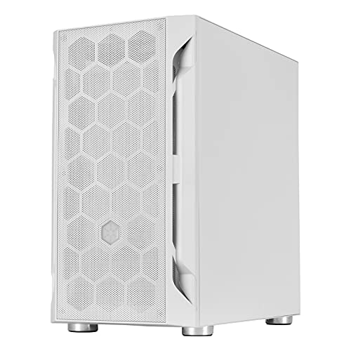 Gabinete SilverStone FARA H1M Blanco para Micro-ATX con panel de vidrio templado y ventiladores ARGB miniatura 2