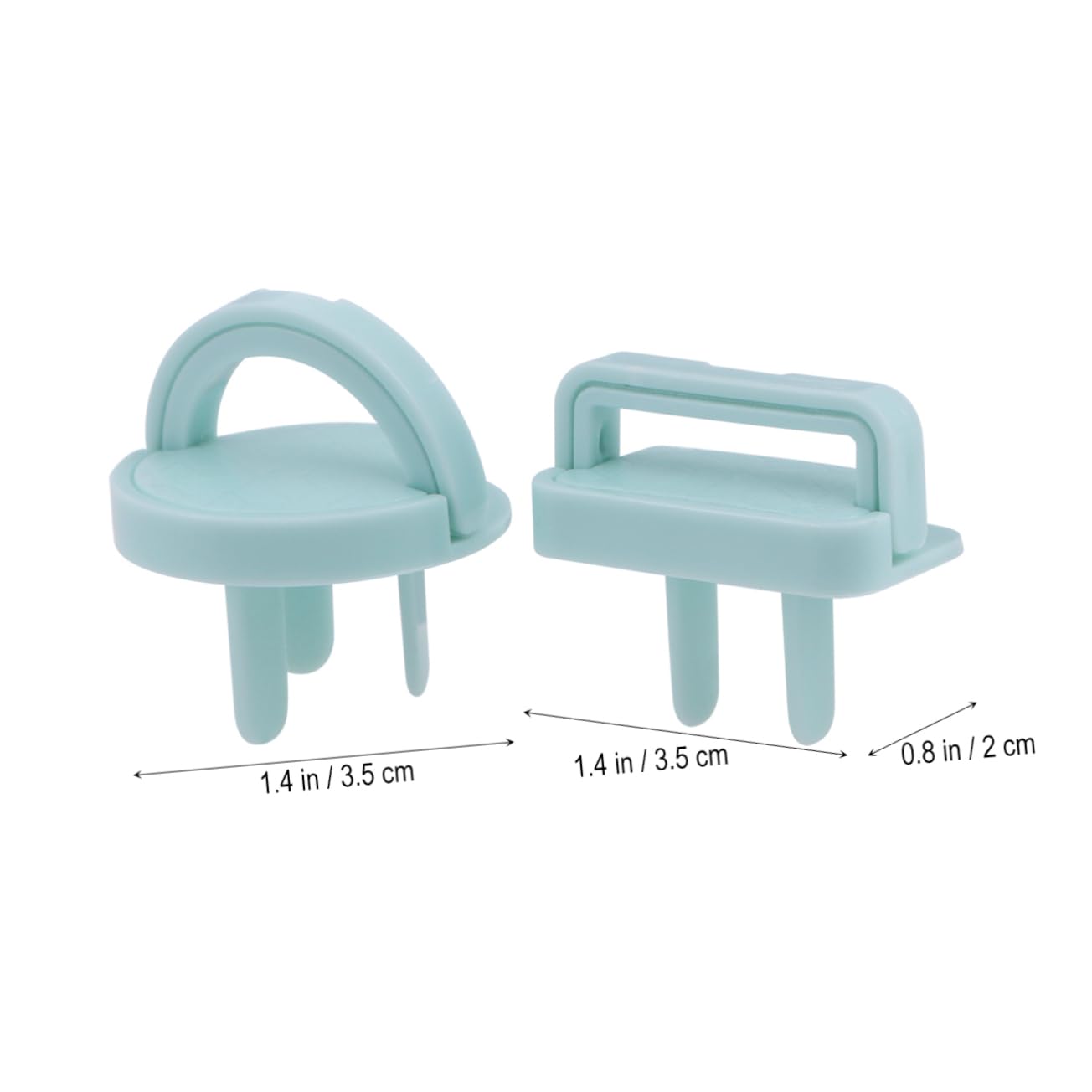Toyvian 16pcs Socket Safety Covers Boys and Girls Outlet Covers Home Outlet Protection Prevent Electrical Shocks Corner Protectors