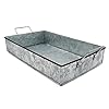 ArtSkills Rustic Galvanized Tray, Small Metal Serving Tray, Silver Decorative Tray for Farmhouse Decor, DIY Projects ArtSkills Rustic Galvanized Tray, Small Metal Serving Tray, Silver Decorative Tray for Farmhouse Decor, DIY Projects