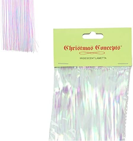 Christmas Concepts® Shiny Lametta - Christmas Tree Decorations (Iridescent), 90 48 cm - Image 3