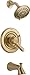 Delta Faucet Lahara 17 Series Dual-Function Tub and Shower Trim Kit with 5-Spray Touch-Clean Shower Head, Champagne Bronze T17438-CZ (Valve Not Included)