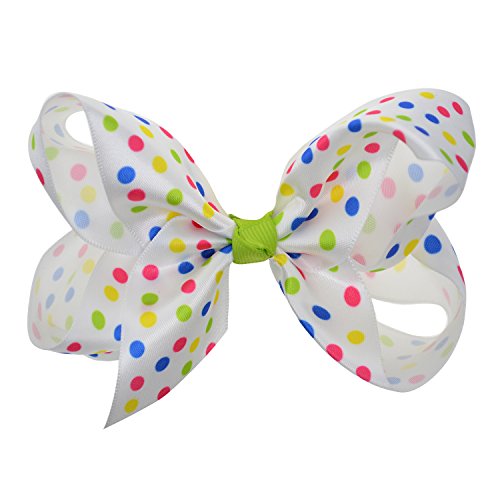 Lclhb 4.5" Loopy Bows With Alligator Hair Clip For Toddler Kids 20 Assorted Colors #TOP1
