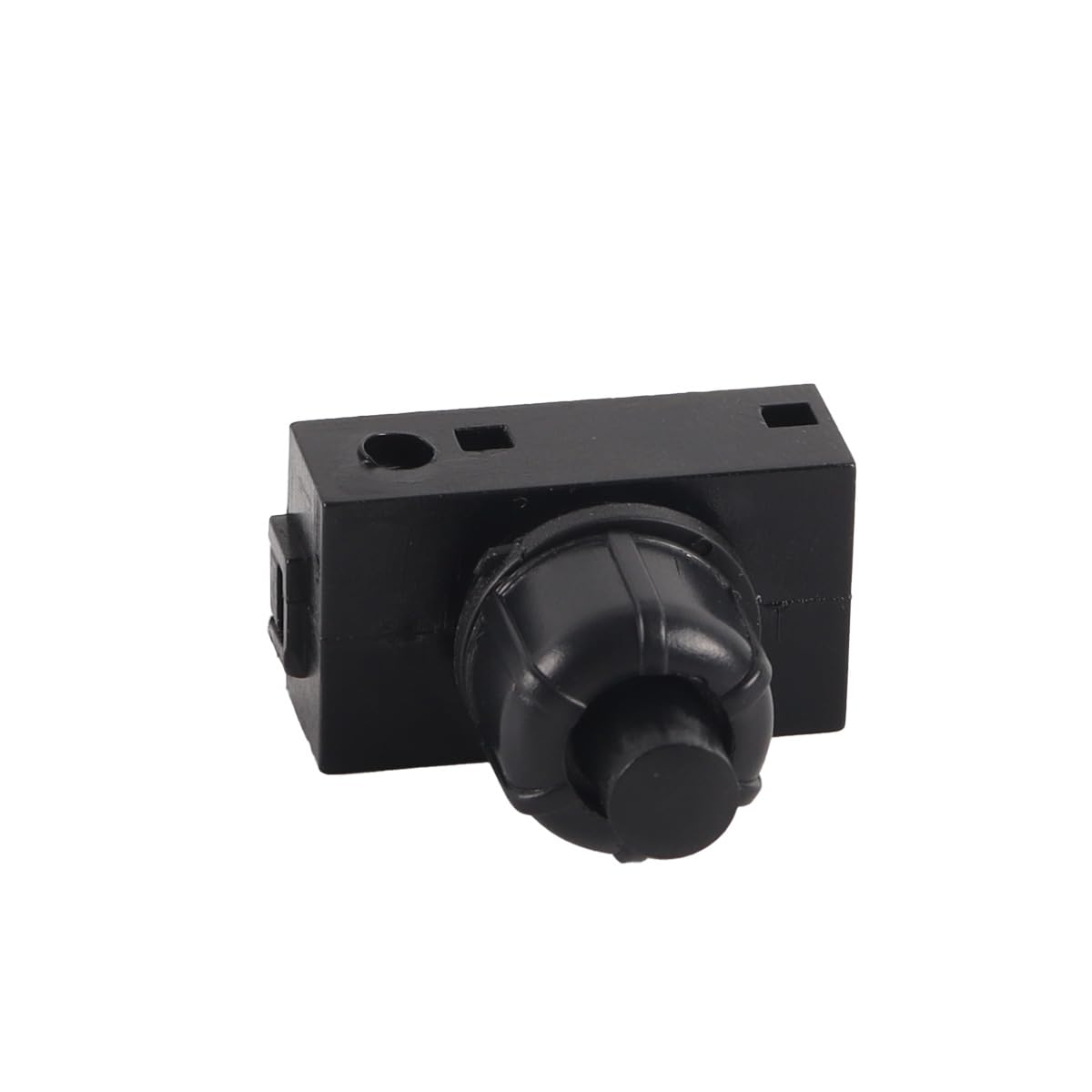 Interruttori a Pressione Neri 4 Pezzi 2A 250V per Lampade Controllo Illuminazione