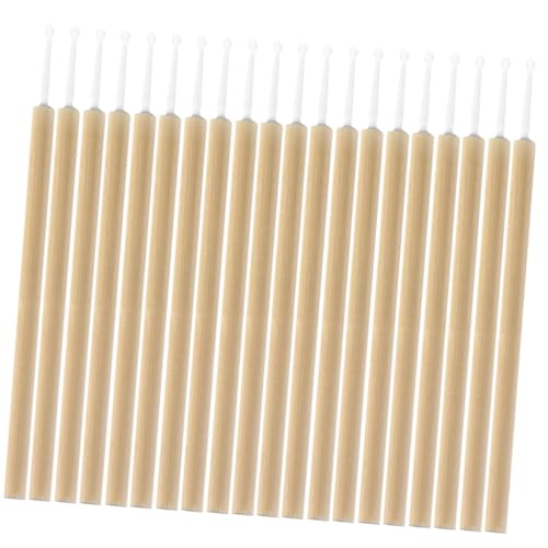 BELLIFFY 20pcs Lash Brush Eyelash Brushes Makeup Eyeshadow Applicators Bamboo Handle for Clean Application