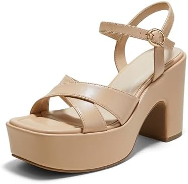 Arromic Platform Heels Sandals Chunky Heel Sandals for Women Dressy