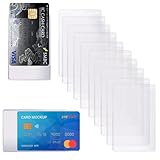 Anboli カード保護ケース カードケース 透明 カード 保護フィルム クレジットカード 保護 スリーブ ビニール キャッシュカードケース 透明 軟質 縦型 10枚入り (クリア)