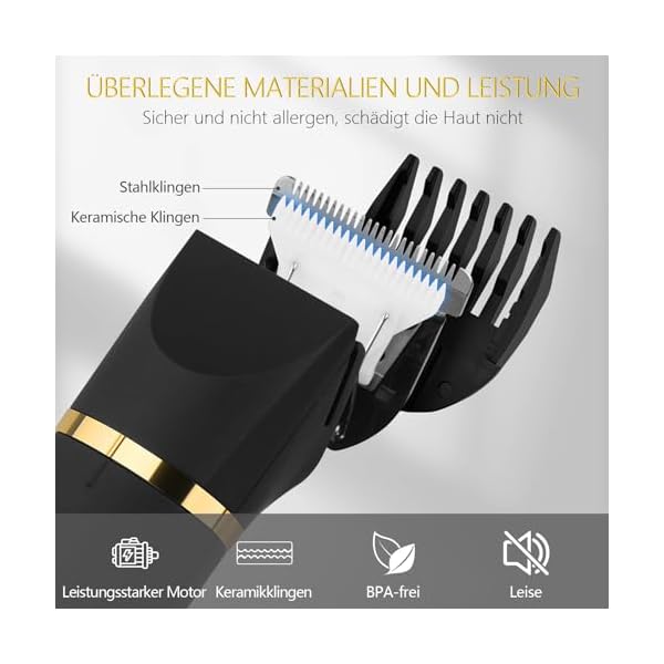 Damenrasierer Bikini-Trimmer für Frauen für Gesicht, Nase, Augenbrauen, Achselhöhlen, Beine, Schamhaartrimmer für Männer Brust, Rücken, Finger, Zehen Keramikklingen, IPX7 Nass und Trocken Verwenden – Bild 4