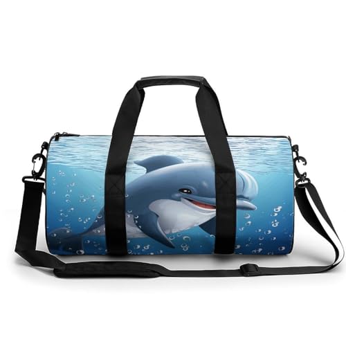 Sac de bagage de week-end dauphin 45 cm avec grand volume cylindrique