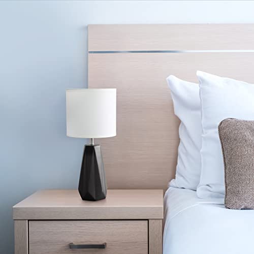 Simple Designs Lt2082-Blk Ceramic Prism Table Lamp, Black #TOP28