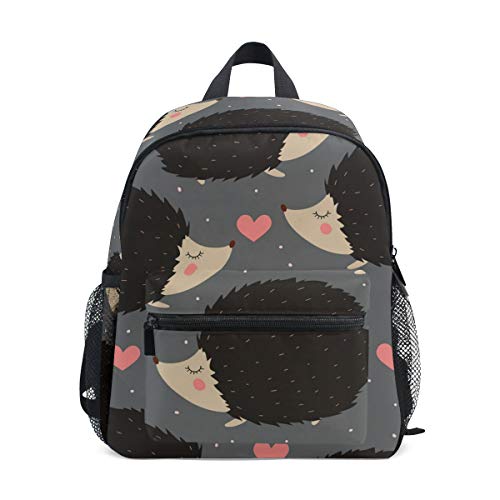 Kinderrucksack Igel Herz Kindergarten Vorschule Tasche für Kleinkind Mädchen Jungen Cover