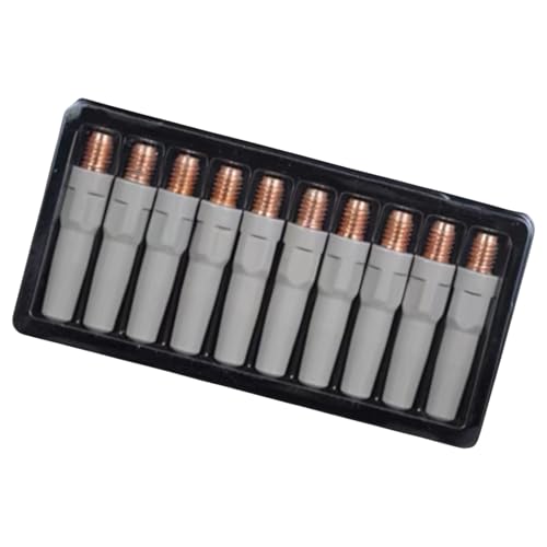 10Pcs Welding Tip Nozzle M6x40mm Connectors Coppers Tips Torch 0.8/1.0/1.2mm Welding Tips For Industrial