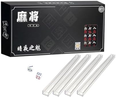 Conjunto Mahjong de tamanho de viagem, conjunto portátil de Mahjo...